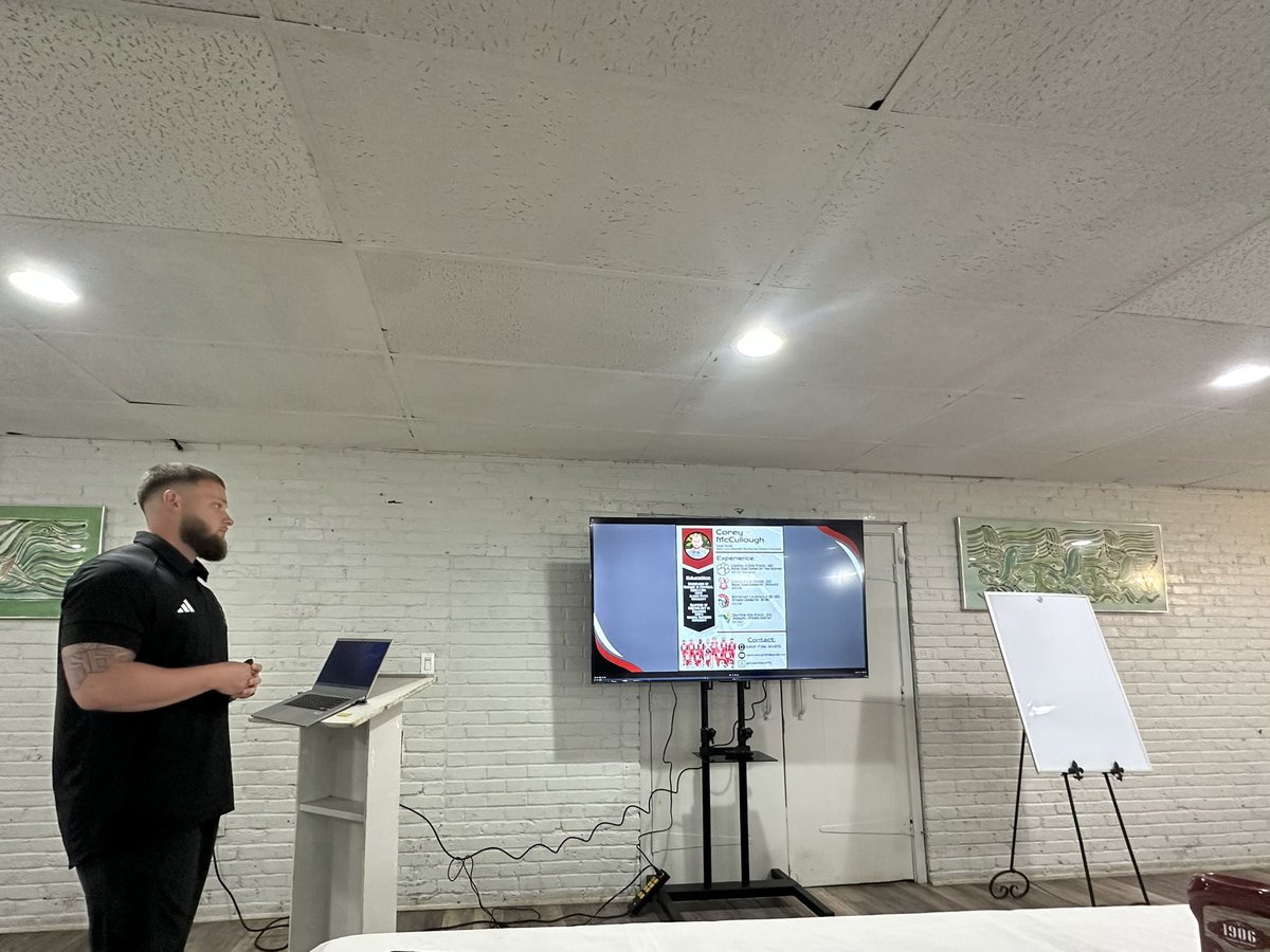 Coach Corey McCullough (@coachmacstc) on Twitter photo Want to thank Coach <a href="/calebkelly1/">Caleb Kelly</a> for the opportunity to talk ball and what we do at <a href="/LHSWildcats_FB/">Louisville HS Football</a> 🏈 it was a great day with great speakers and, of course, a great lunch!
#OneShot Want to thank Coach <a href="/calebkelly1/">Caleb Kelly</a> for the opportunity to talk ball and what we do at <a href="/LHSWildcats_FB/">Louisville HS Football</a> 🏈 it was a great day with great speakers and, of course, a great lunch!
#OneShot