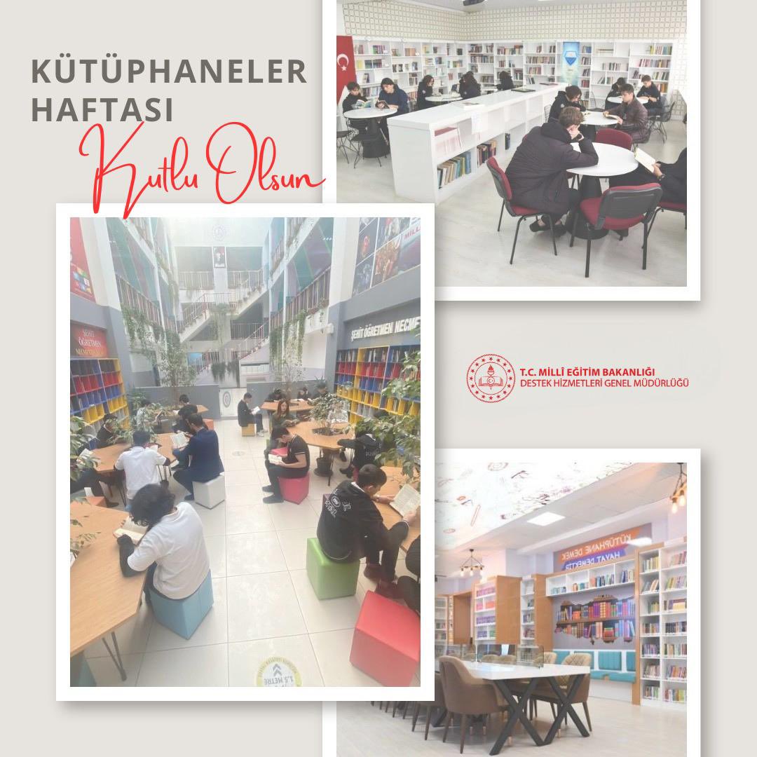 T.C. MEB Destek Hizmetleri Genel Müdürlüğü (@meb_dhgm) on Twitter photo Kütüphaneler, geçmişin birikimini geleceğe taşıyan köprülerdir. Biz de bu köprüyü güçlendirmek için okuma alışkanlıklarına destek olmaya ve kütüphanelerimizin yaygınlaşması, güçlenmesi için çalışmalarımıza devam ediyoruz.
<a href="/tcmeb/">Millî Eğitim Bakanlığı</a> <a href="/Yusuf__Tekin/">Yusuf Tekin</a> <a href="/omurfatih/">Ömür Fatih Karakullukçu</a> Kütüphaneler, geçmişin birikimini geleceğe taşıyan köprülerdir. Biz de bu köprüyü güçlendirmek için okuma alışkanlıklarına destek olmaya ve kütüphanelerimizin yaygınlaşması, güçlenmesi için çalışmalarımıza devam ediyoruz.
<a href="/tcmeb/">Millî Eğitim Bakanlığı</a> <a href="/Yusuf__Tekin/">Yusuf Tekin</a> <a href="/omurfatih/">Ömür Fatih Karakullukçu</a>