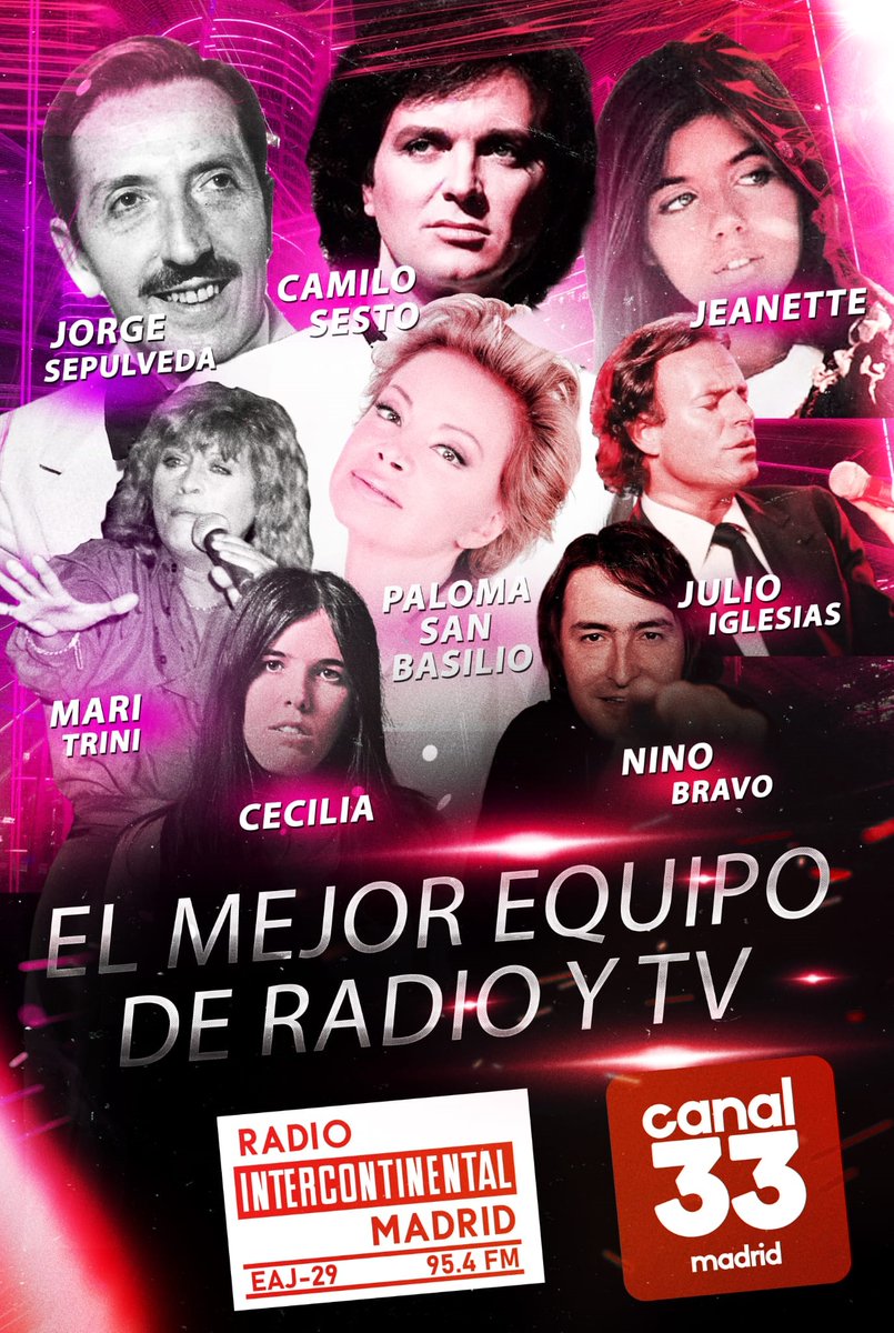 Canal 33 Madrid (@canal33) on Twitter photo Canal 33 y Radio Intercontinental: Un continuo homenaje a los más grandes de la canción española <a href="/RadioIntercon/">Radio Intercontinental Madrid</a>
canal33.info
radiointercontinental.net Canal 33 y Radio Intercontinental: Un continuo homenaje a los más grandes de la canción española <a href="/RadioIntercon/">Radio Intercontinental Madrid</a>
canal33.info
radiointercontinental.net