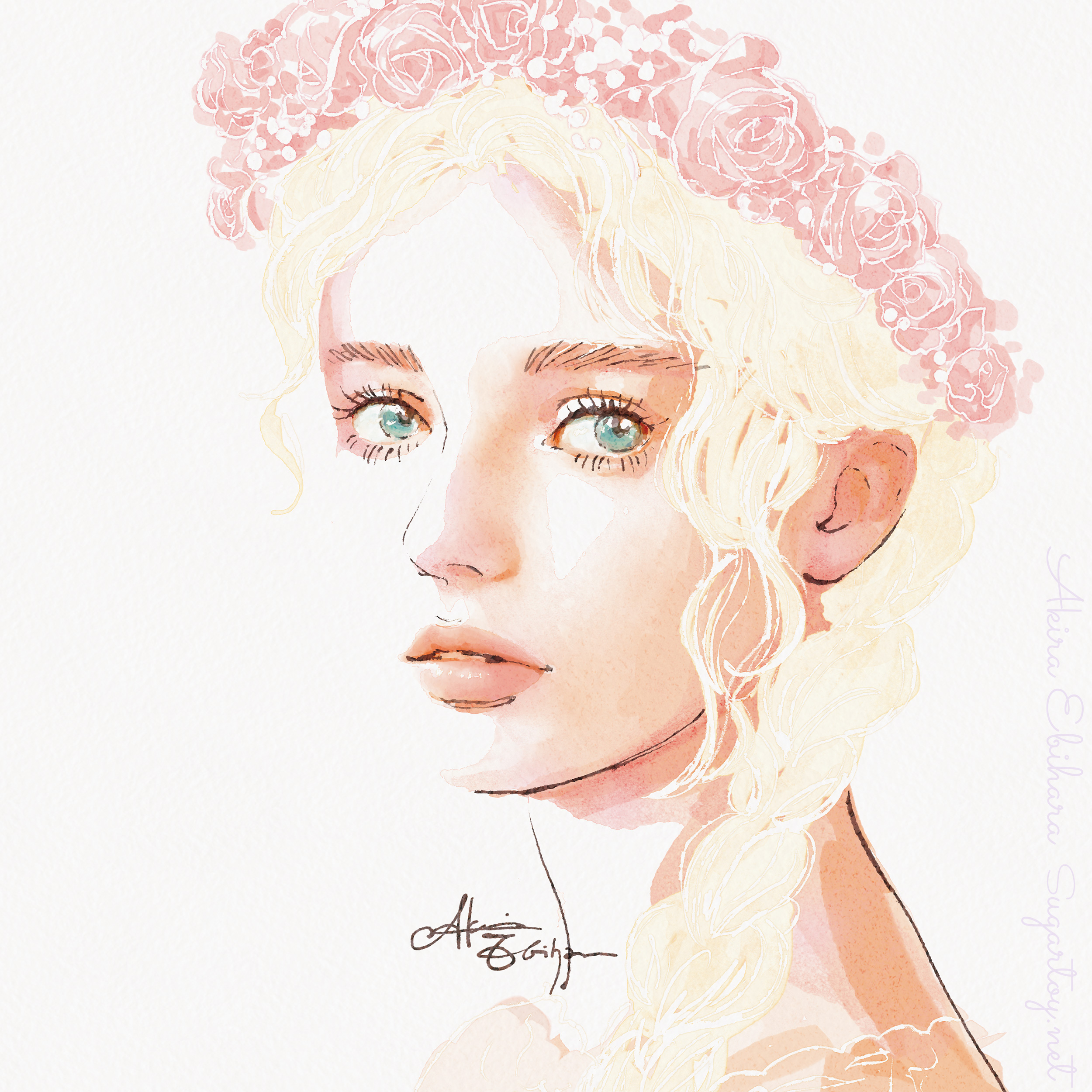 エラブラシで絵を描きます。