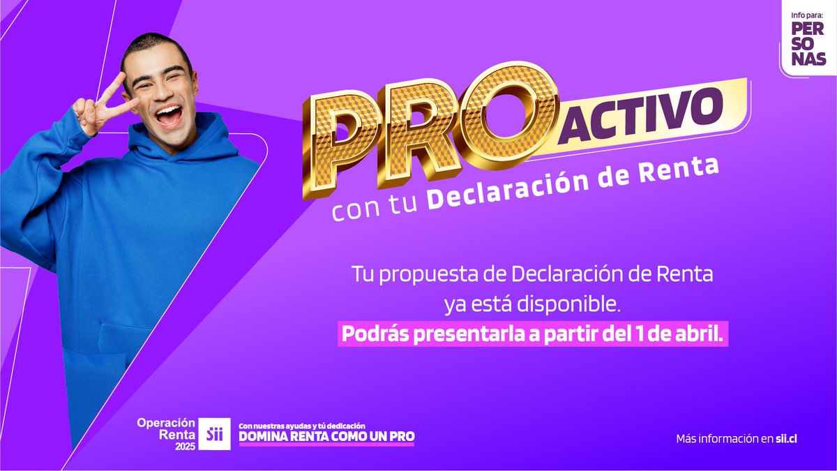 [OPERACIÓN RENTA 2025]: Recuerda que ya puedes revisar la propuesta de declaración. Confirma que toda la información sea correcta y declara a partir del 1 de abril si solicitas devolución o desde el 8 de abril si tu declaración es con pago