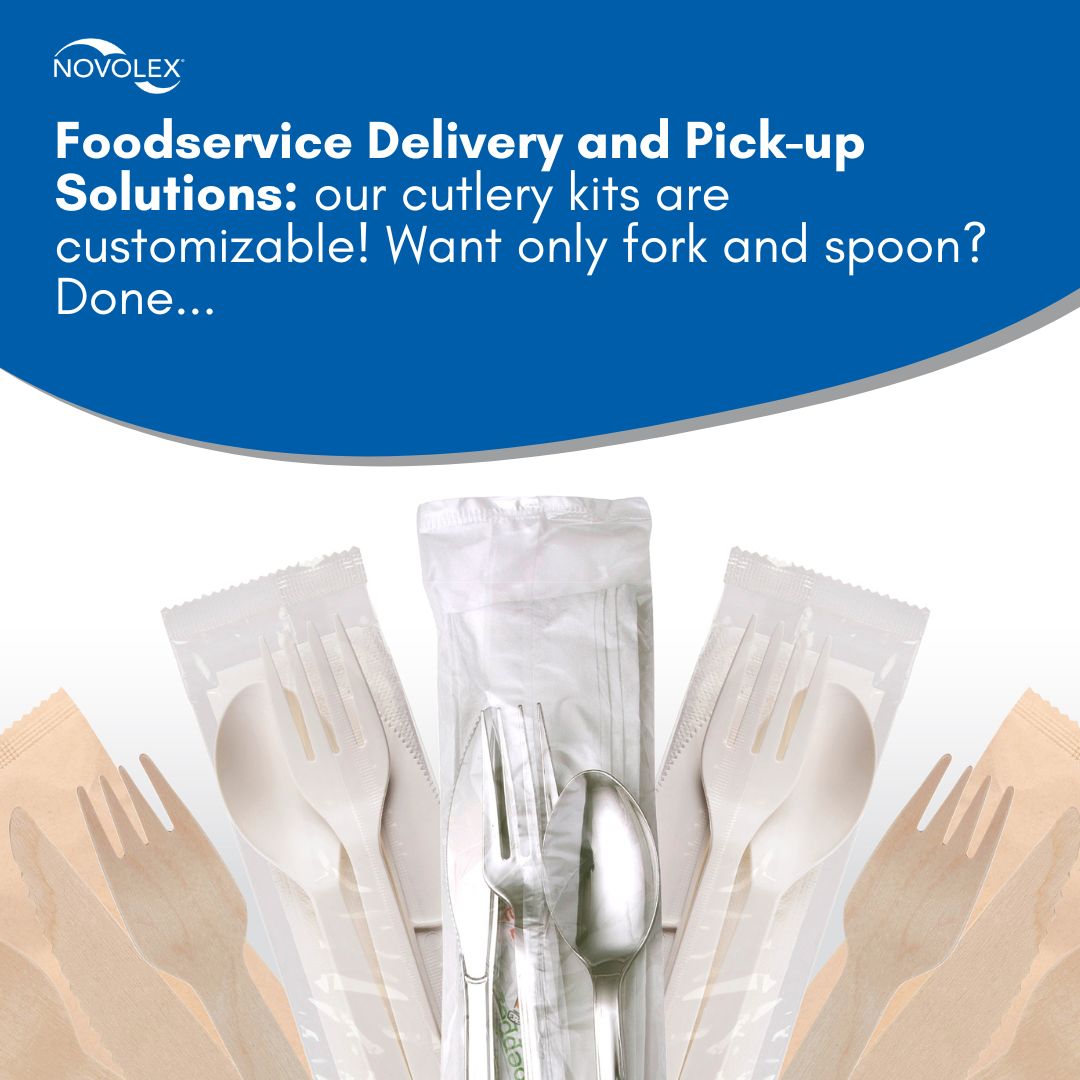 Novolex (@novolex) on Twitter photo Novolex offers customized cutlery kits designed to meet the exact needs of your foodservice delivery program. We help you provide customers with just what they need—nothing more, nothing less. Novolex offers customized cutlery kits designed to meet the exact needs of your foodservice delivery program. We help you provide customers with just what they need—nothing more, nothing less.