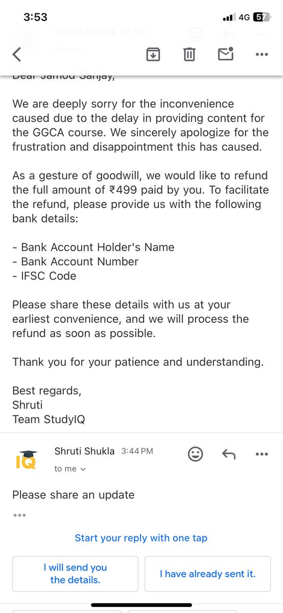 maheshr_91's tweet photo. @harishdrzi @DrGauravGarg4 Mera refund ho gaya https://t.co/SVdI44I2xU