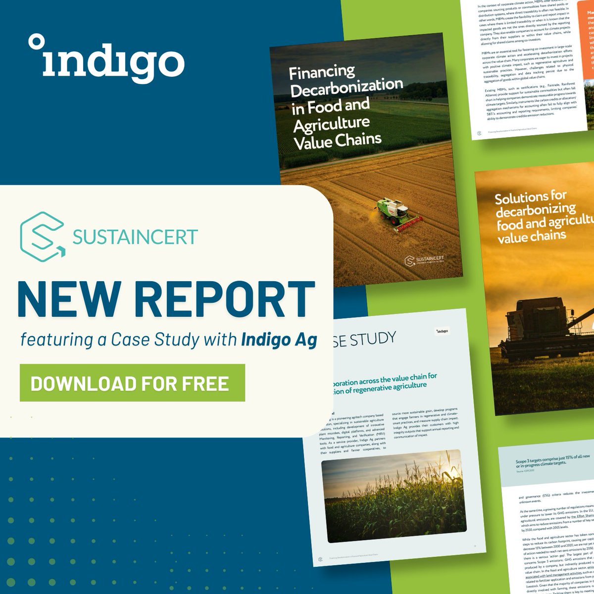 Our case study featured in @SustainCERT’s new report on financing decarbonization in food and ag value chains dives into the co-investment strategies we're building across the value chain to help farmers adopt regenerative.

➡️ Download: hubs.li/Q03dR_zS0
