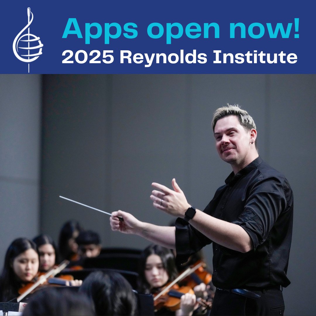 Conductors, apply now for the 2025 Reynolds Institute at the 79th Midwest Clinic! This two-day, in-depth symposium on the art of conducting will be led by Eric Wilson and Kevin Geraldi on December 18 &amp; 19, 2025. Get all the details and apply by May 30 at midwestclinic.org/reynoldsconduc….