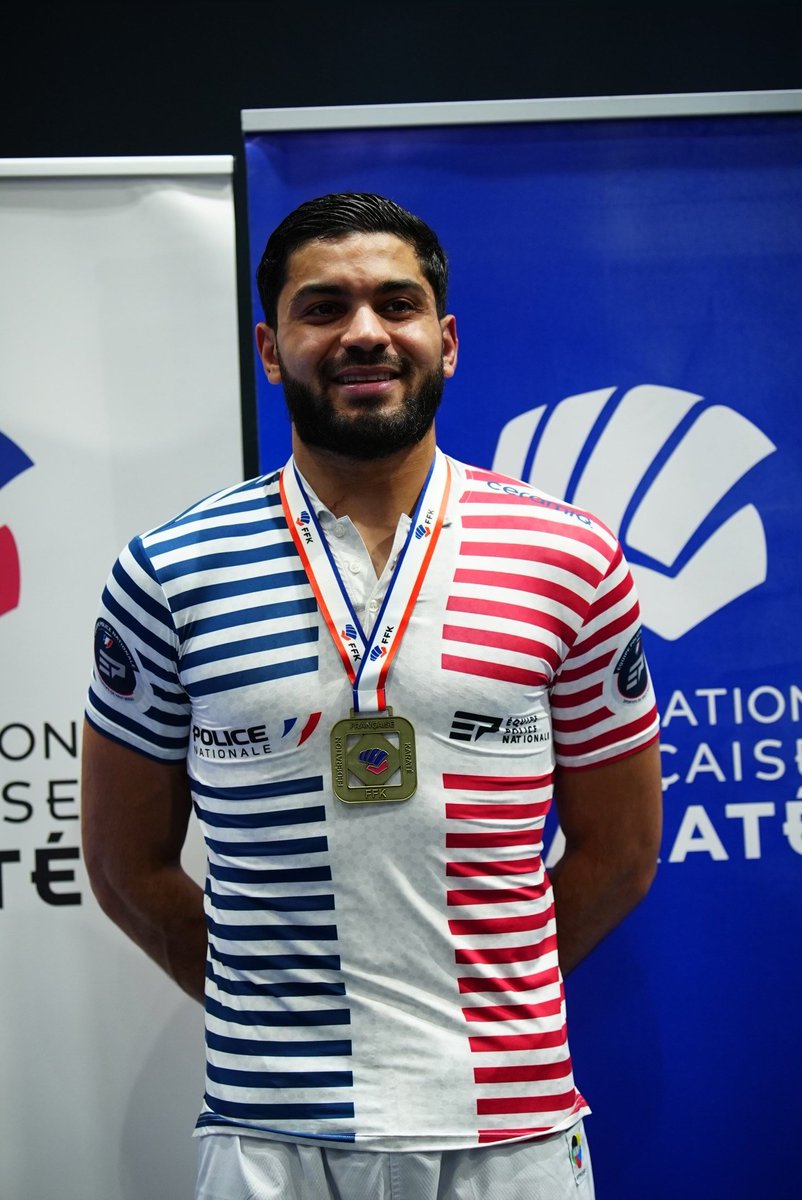 PoliceNat83's tweet image. [#EquipePoliceNationale] Notre #Policier toulonnais, champion du monde #Karate, cat +8⃣4⃣ kg, Medhi Filali, vient de décrocher son 3ème titre national 🇫🇷 
👊En route pour les championnats 🇪🇺
#Sport #FiersDetrePoliciers