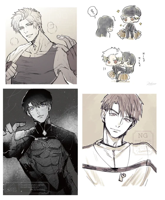 絵だとこの辺!
 #今月描いた絵を晒そう #恋と深空二次創作 