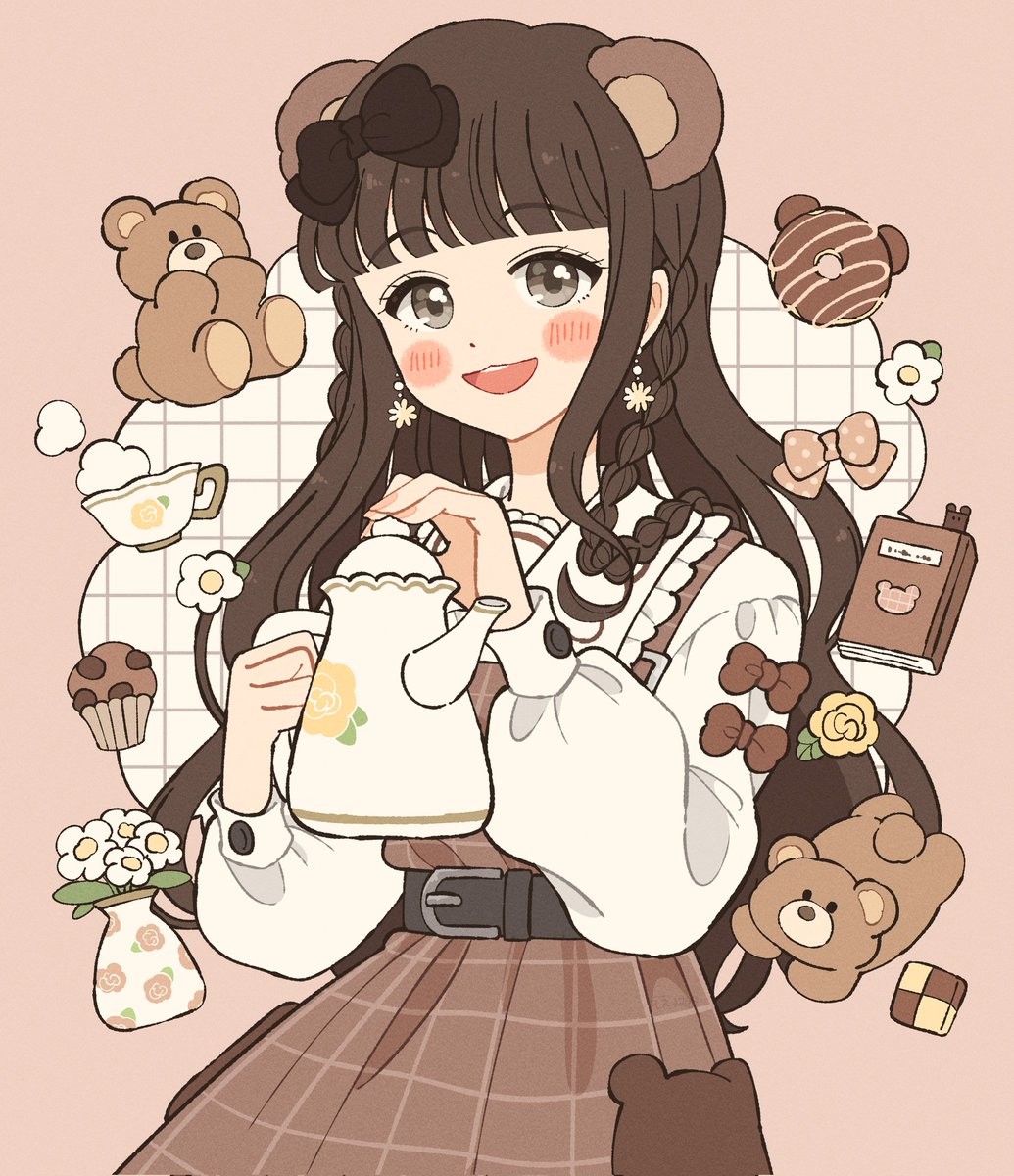 茶くまガール🐻🌼
#イラスト