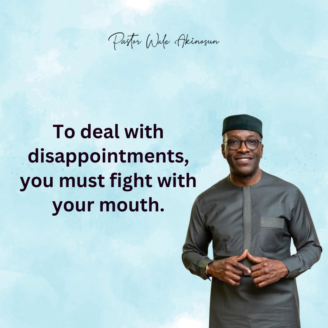 Speak life into dead situations, speak greatness over your destiny, declare victories over your adversaries. 

Go down on your knees and lift your voice unto heaven. Pray!

#PastorWaleAkinosun #ChristianPage #SuccessInGod #DecreeAndDeclare