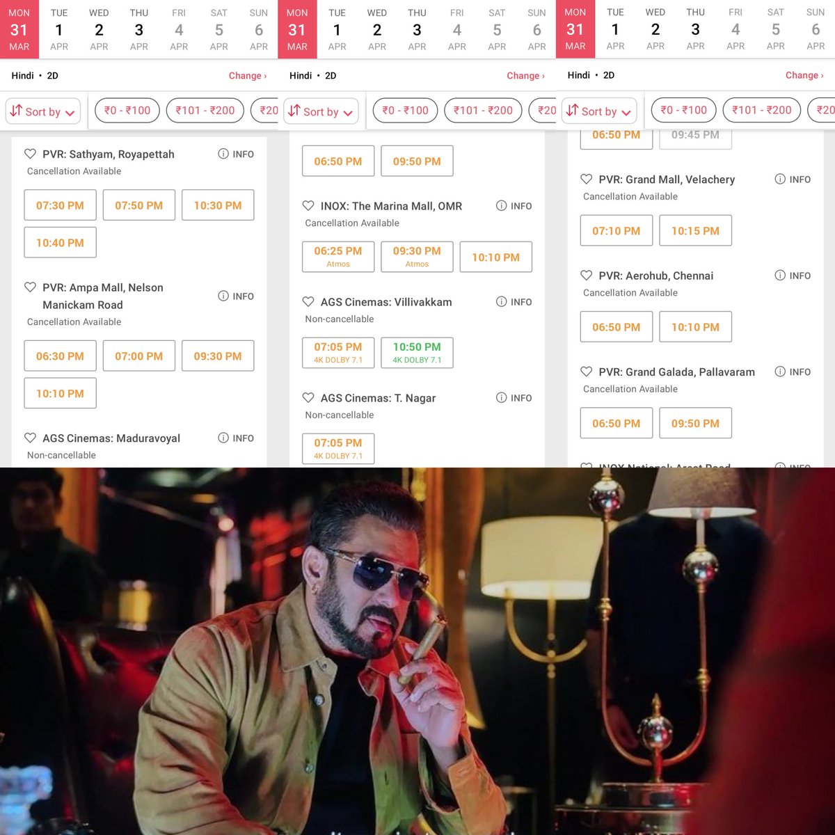 Bhaijaan ❤️ #Sikandar Housefull Show's in Chennai 🔥👇  <a href="/BeingSalmanKhan/">Salman Khan</a> 

#SalmanKhan𓃵  | #SikandarBlockbuster