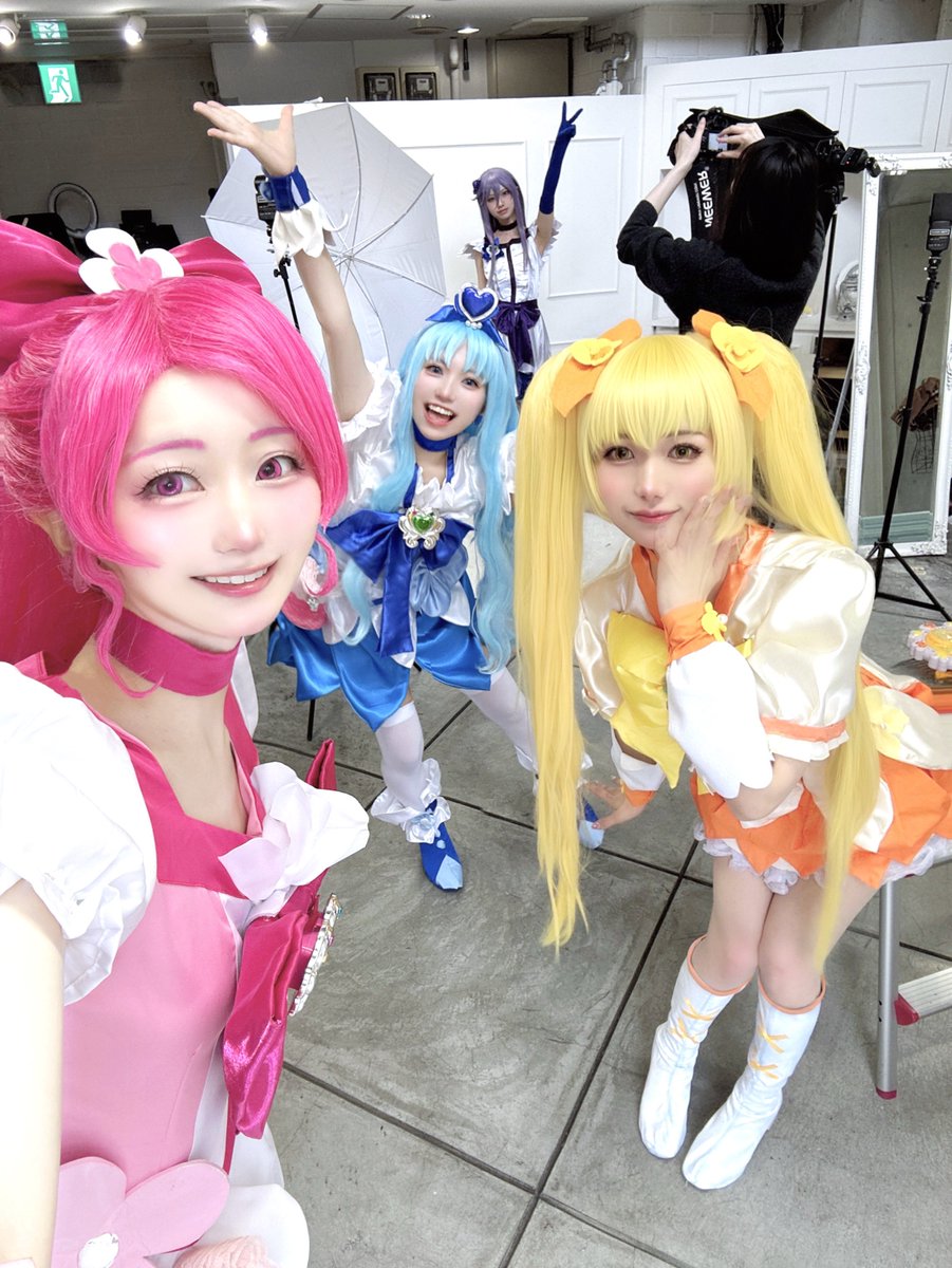 _____m87u's tweet image. ハートキャッチプリキュア揃った！！！！！🌸🩷🌊🩵☀️💛🌕💜