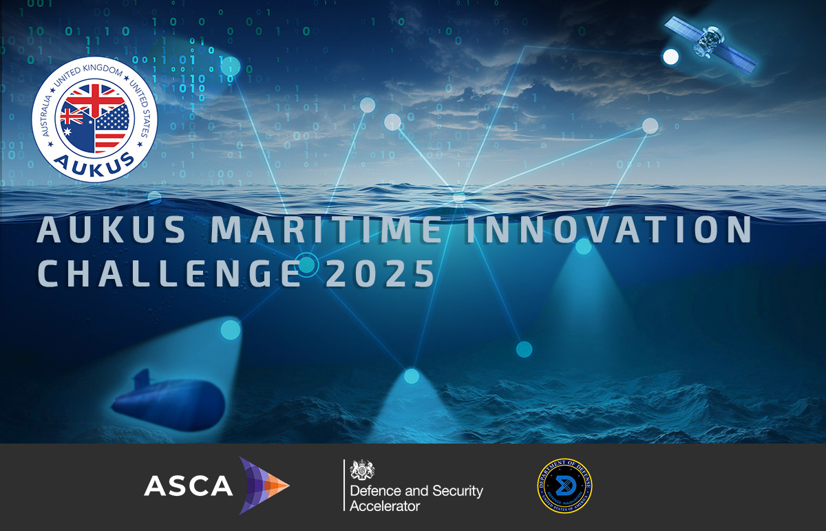 DASA (@dasaccelerator) on Twitter photo DASA, <a href="/ASCA_Aus/">Advanced Strategic Capabilities Accelerator</a> and <a href="/DIU_x/">DefenseInnovationUnit</a> are pleased to announce the launch of the second AUKUS challenge.
This challenge is focused on undersea Command, Control and Communications.
Learn more in the competition document and submit your proposal: ow.ly/bsAs50VrrBe DASA, <a href="/ASCA_Aus/">Advanced Strategic Capabilities Accelerator</a> and <a href="/DIU_x/">DefenseInnovationUnit</a> are pleased to announce the launch of the second AUKUS challenge.
This challenge is focused on undersea Command, Control and Communications.
Learn more in the competition document and submit your proposal: ow.ly/bsAs50VrrBe