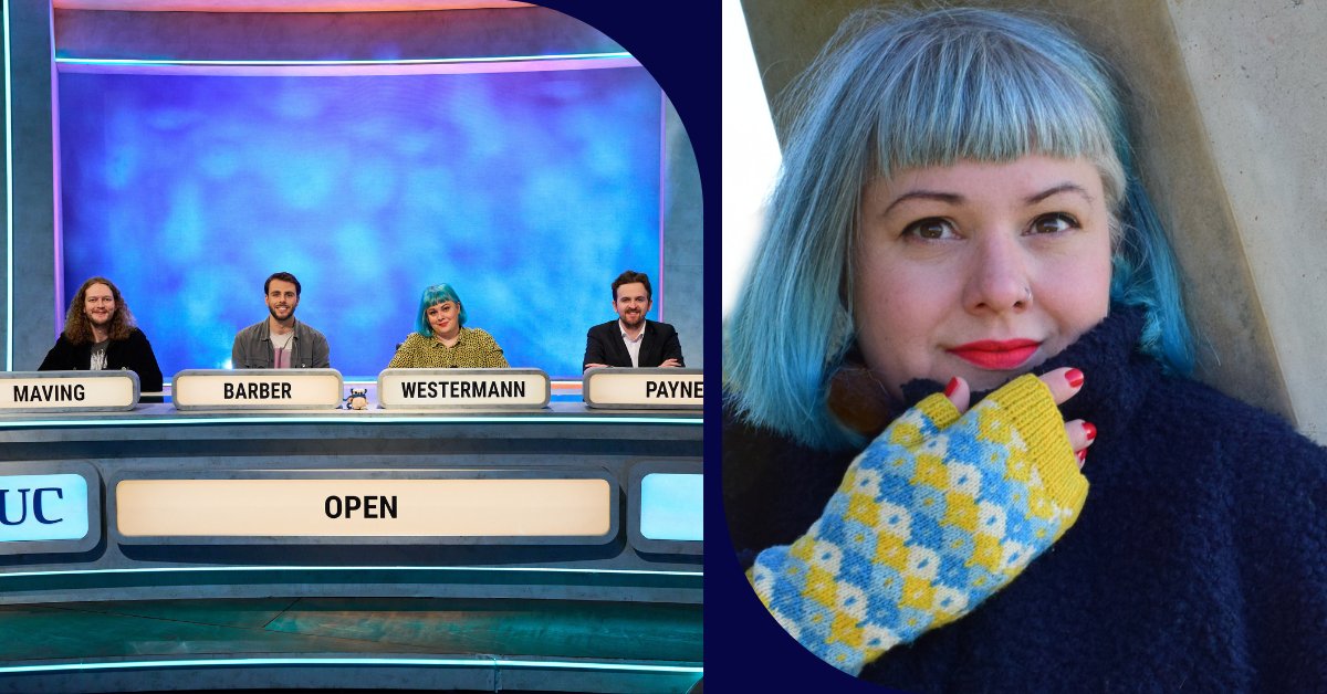 OU in Scotland (@ouscotland) on Twitter photo Tonight is the second quarter-final of #UniversityChallenge where #TeamOpen face UCL.
Glasgow-based team captain, Karie, shares how she embraced part-time learning, finding it the ideal fit for her international textiles career 👇
ow.ly/JklF50V8nHi
<a href="/OUstudents/">OU Students</a> Tonight is the second quarter-final of #UniversityChallenge where #TeamOpen face UCL.
Glasgow-based team captain, Karie, shares how she embraced part-time learning, finding it the ideal fit for her international textiles career 👇
ow.ly/JklF50V8nHi
<a href="/OUstudents/">OU Students</a>