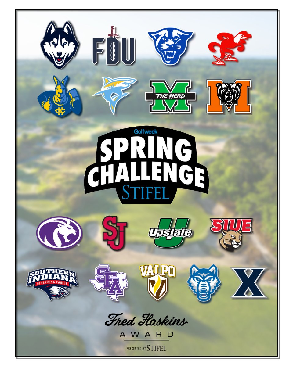 Golfweek/Stifel Spring Challenge starts today at <a href="/TrueBlueGolf/">True Blue Golf Club</a> ... The winning team gets a spot in the 2026 <a href="/AHAInvite/">Augusta Haskins Award Invitational</a> Augusta Haskins Award Invitational!