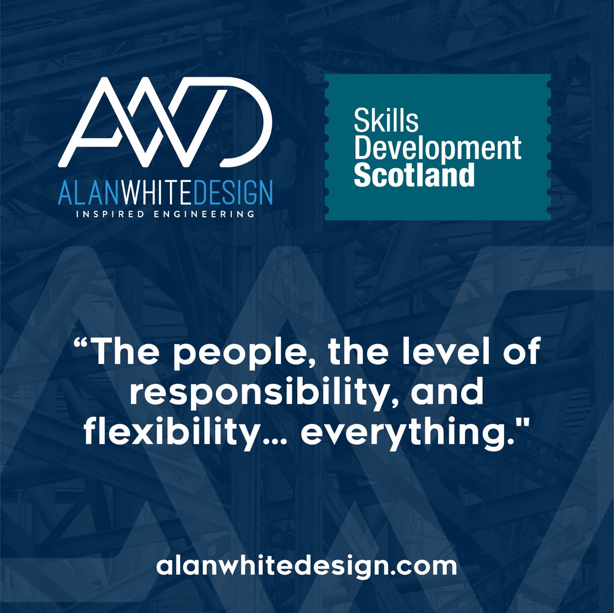 Alan White Design (@alanwhitedesign) on Twitter photo A great workplace is about creating a culture in which people can thrive. Here’s what our team love about working at Alan White Design💭
A huge thank you to our incredible team for making AWD a great place to work!
<a href="/skillsdevscot/">Skills Development Scotland</a> A great workplace is about creating a culture in which people can thrive. Here’s what our team love about working at Alan White Design💭
A huge thank you to our incredible team for making AWD a great place to work!
<a href="/skillsdevscot/">Skills Development Scotland</a>