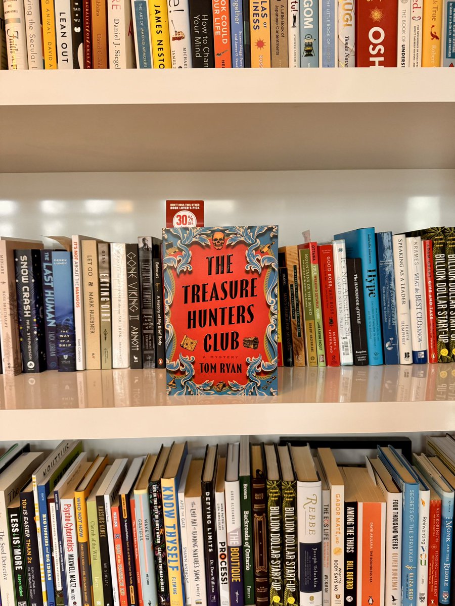Reading The Treasure Hunters Club by <a href="/tomryanauthor/">Tom Ryan</a> Fantastic fiction, making me nostalgic for Nova Scotia (and wishing I was a treasure hunter). #readthis