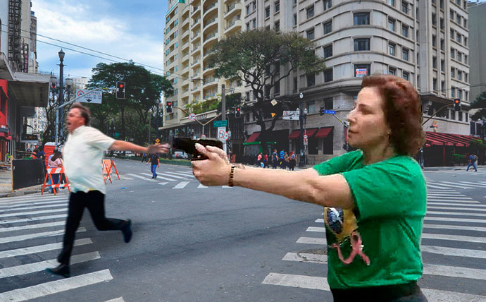 Zambelli diz que se arrepende de não ter sacado arma contra Bolsonaro