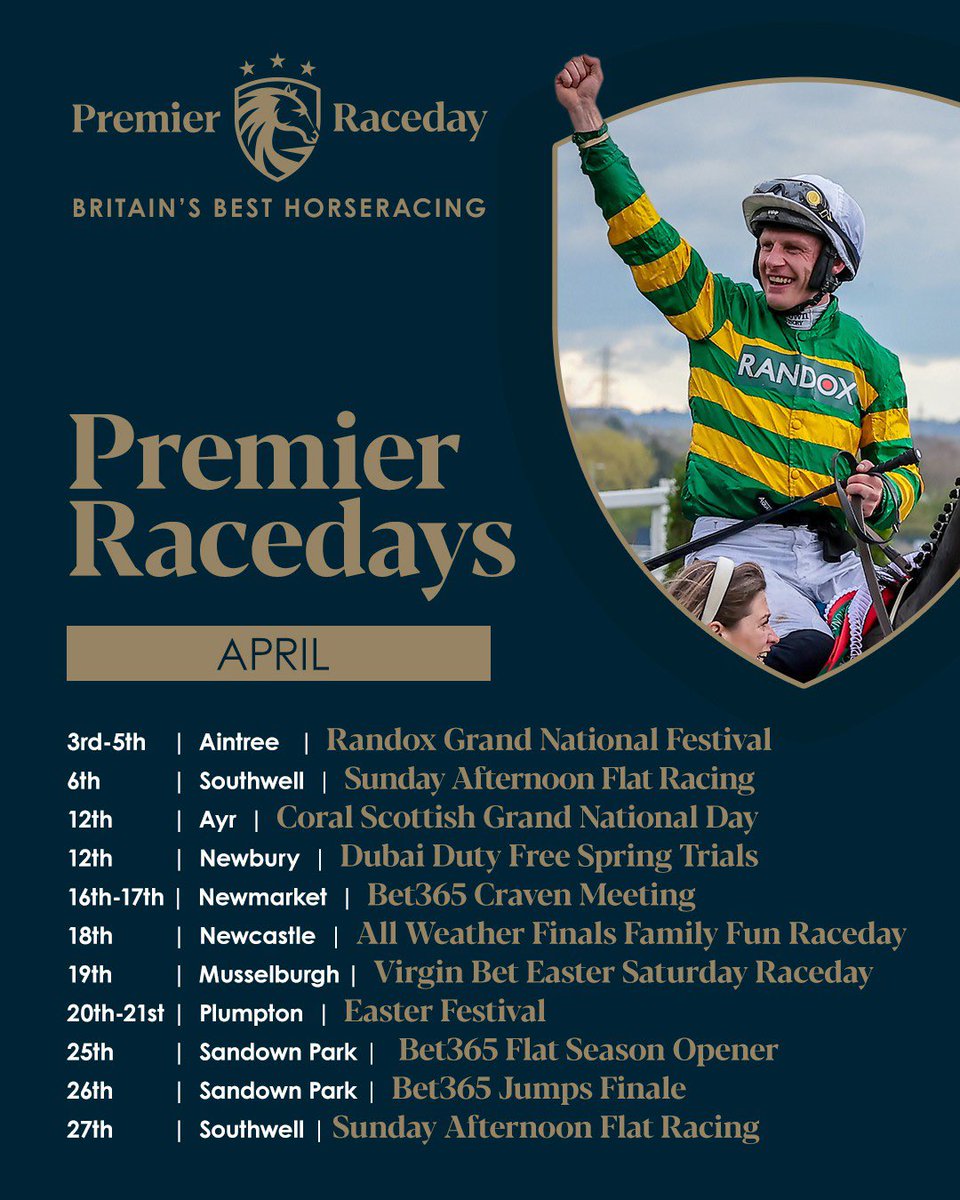 Would you look at that 🤩

High class jumps action + the return of the flat 🤝

April just has it all‼️

#PremierRaceday