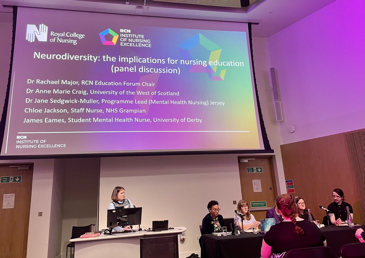 Great panel discussion <a href="/theRCN/">The RCN</a> #RCNED25 featuring <a href="/amcraig95/">Dr AnneMarie Craig PhD RN</a> from <a href="/UniWestScotland/">UWS</a> sharing her expertise