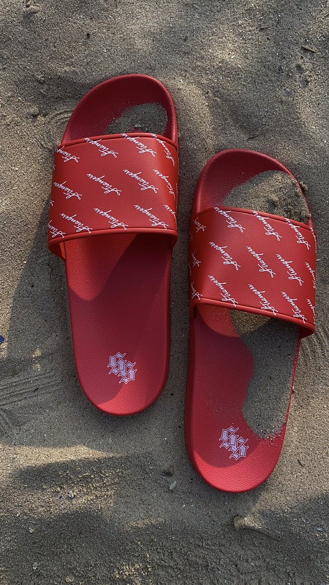 strangerstdku's tweet image. STRANGERS CURSIVE SLIDES ❤️

COLOR : RED