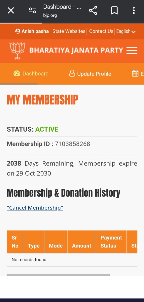 rebealanees's tweet image. #Thread #ThreadTracklist @grok

1/4

Finally i have send my request to @BJP4India for membership cancellation, without my interest i was added in @BJP4India in october 2024 with fake details &amp;amp; wrong details added in the membership date of birth as 14/02/1988 &amp;amp; name as ANISH…