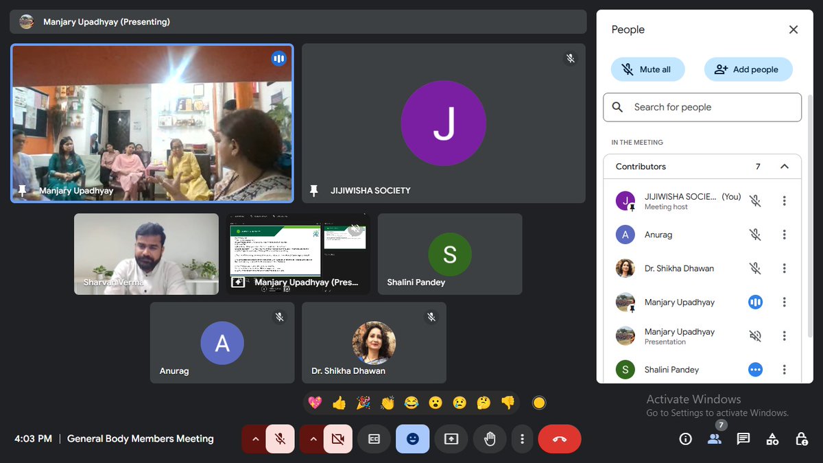 The Annual General Body meeting for #JijiwishaSociety was held on 29thMarch2025 in Jijiwisha office members joined in person &amp;online
The work done achievements collaborations CSR &amp; challenges were discussed during the meeting 
#annualgeneralmeeting
#compliance
#NGOs
#lucknow