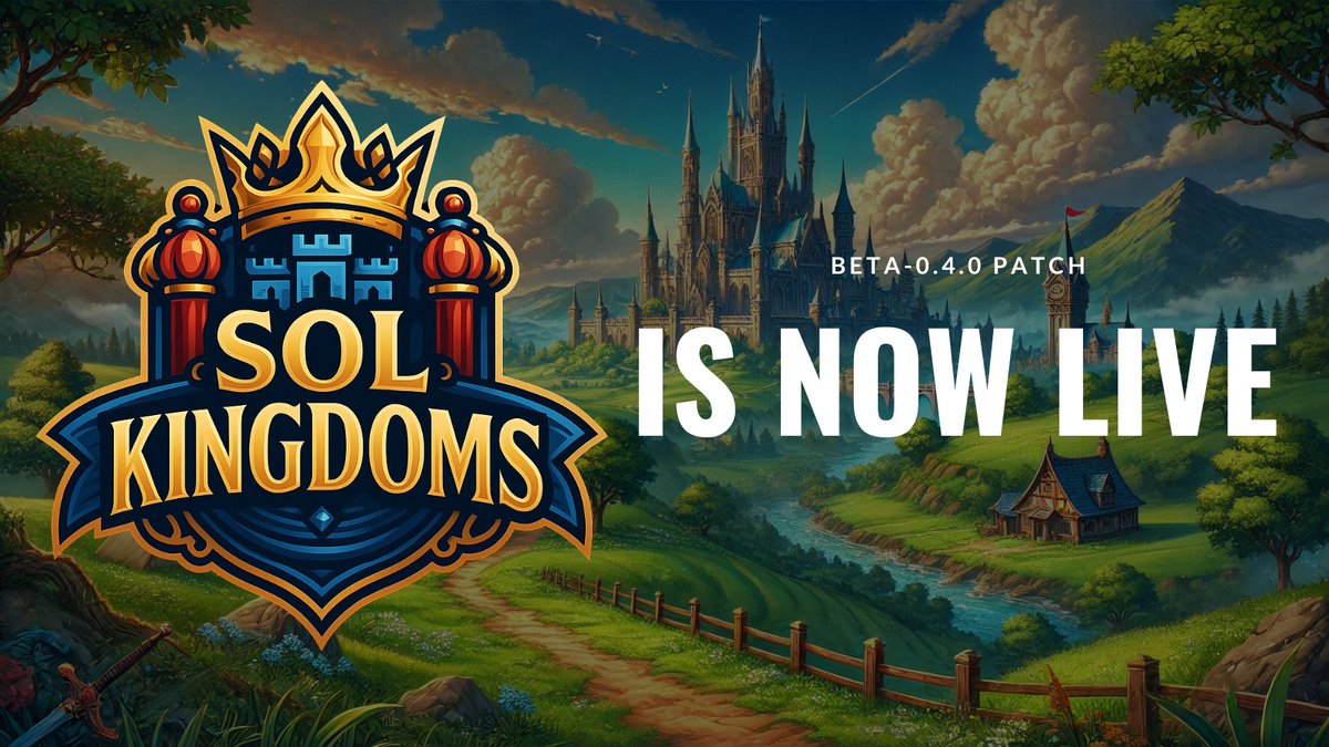 🔨 Patch 0.4.0 is LIVE!

You can now demolish buildings in your city.
Clear space. Rebuild better. Take control.

New Incoming Activity Panel
Mobile UI improvements

🛠️ Full patch notes in Discord
#SolKingdoms #GameFi #Web3Gaming #CryptoGaming