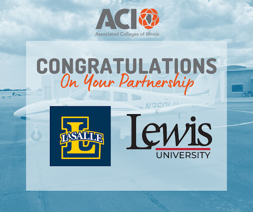 AssocCollegesIL's tweet photo. #CatalystForChange: @LewisUniversity, an Associated Colleges of Illinois (ACI) member school, is expanding its impact in aviation education through a new partnership with @LaSalleUniv. Learn more at https://t.co/1MKojzH22H

#LewisUniversity #LaSalleUniversity #ACI #Aviation https://t.co/Be1EgCtrhu
