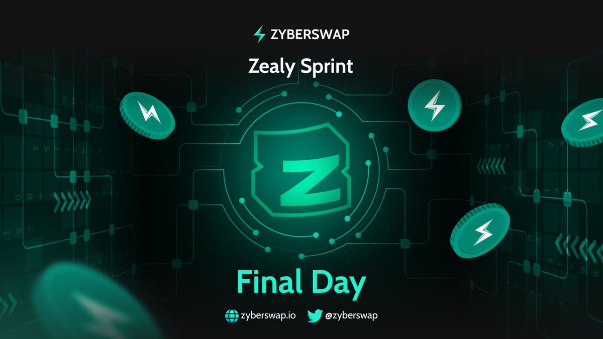 Complete as many quests as you can!

👉 zealy.io/cw/zyberswap
