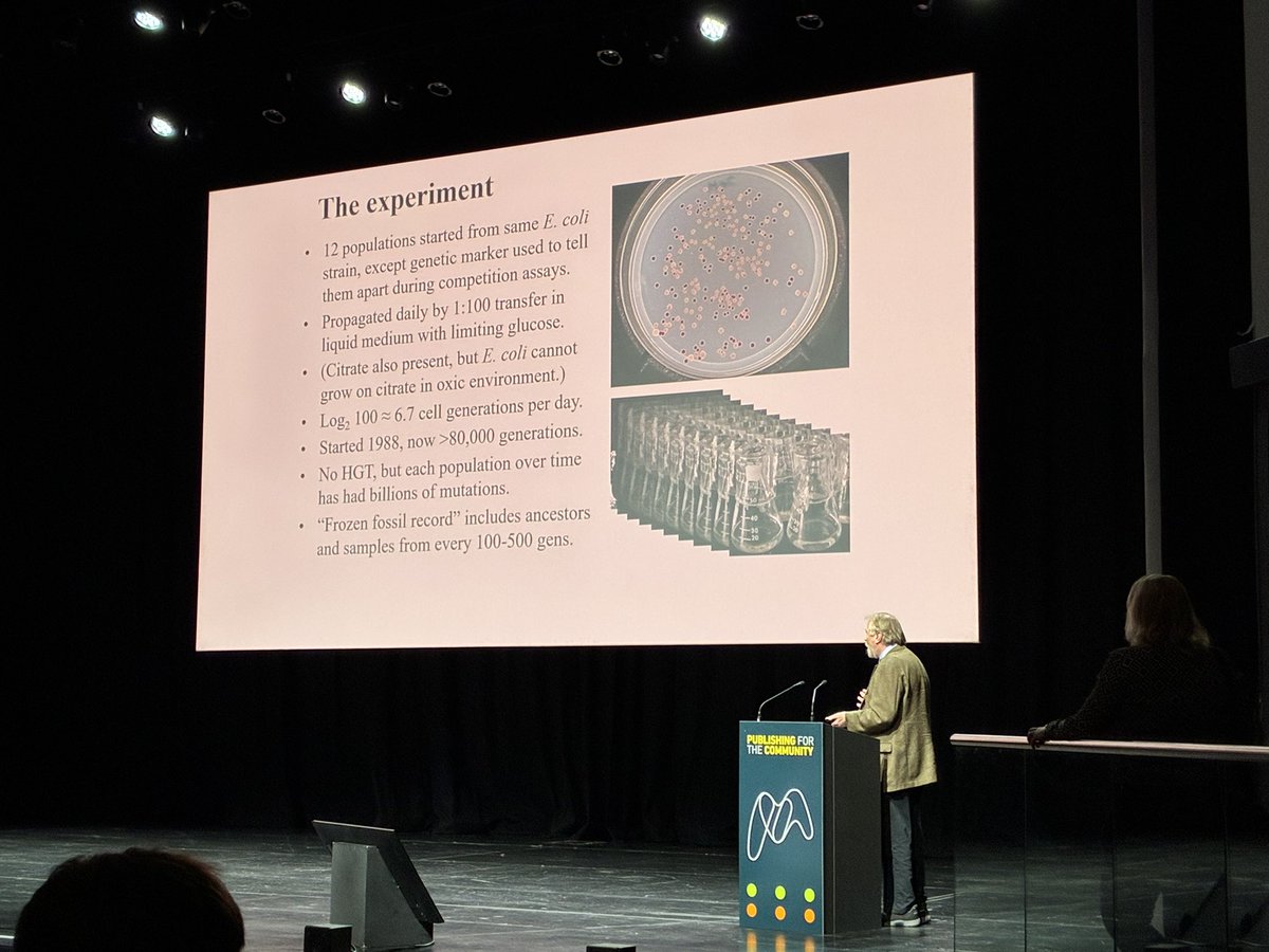 Peter Cotgreave (@petercotgreave) on Twitter photo Stunning Prize Medal lecture from Richard Lenski at <a href="/MicrobioSoc/">Microbiology Society</a> #Microbio25 If you enjoyed it, don’t forget to nominate researchers for next year’s Prize Lectures. Stunning Prize Medal lecture from Richard Lenski at <a href="/MicrobioSoc/">Microbiology Society</a> #Microbio25 If you enjoyed it, don’t forget to nominate researchers for next year’s Prize Lectures.