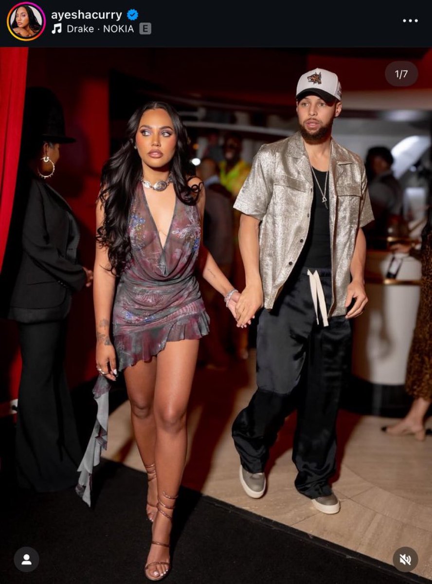 DrakeChart's tweet image. Ayesha Curry used Drake’s “NOKIA” in a new Instagram post 🔥