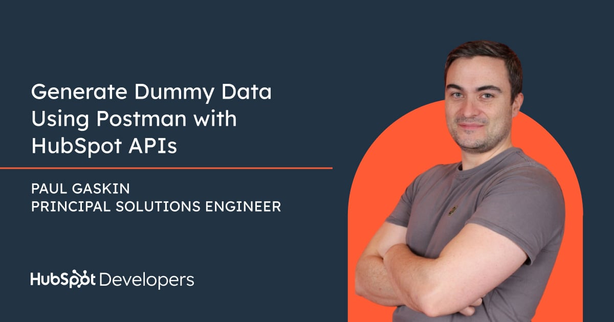 HubSpotDev's tweet image. ⏱️ Stop wasting time on manual CRM test data!
Paul Gaskin covers how to use @Postman & @HubSpot APIs to generate realistic companies, contacts & deals automatically. His guide helps you create hundreds of interconnected records in minutes.
Read more: bit.ly/3EcVg7f