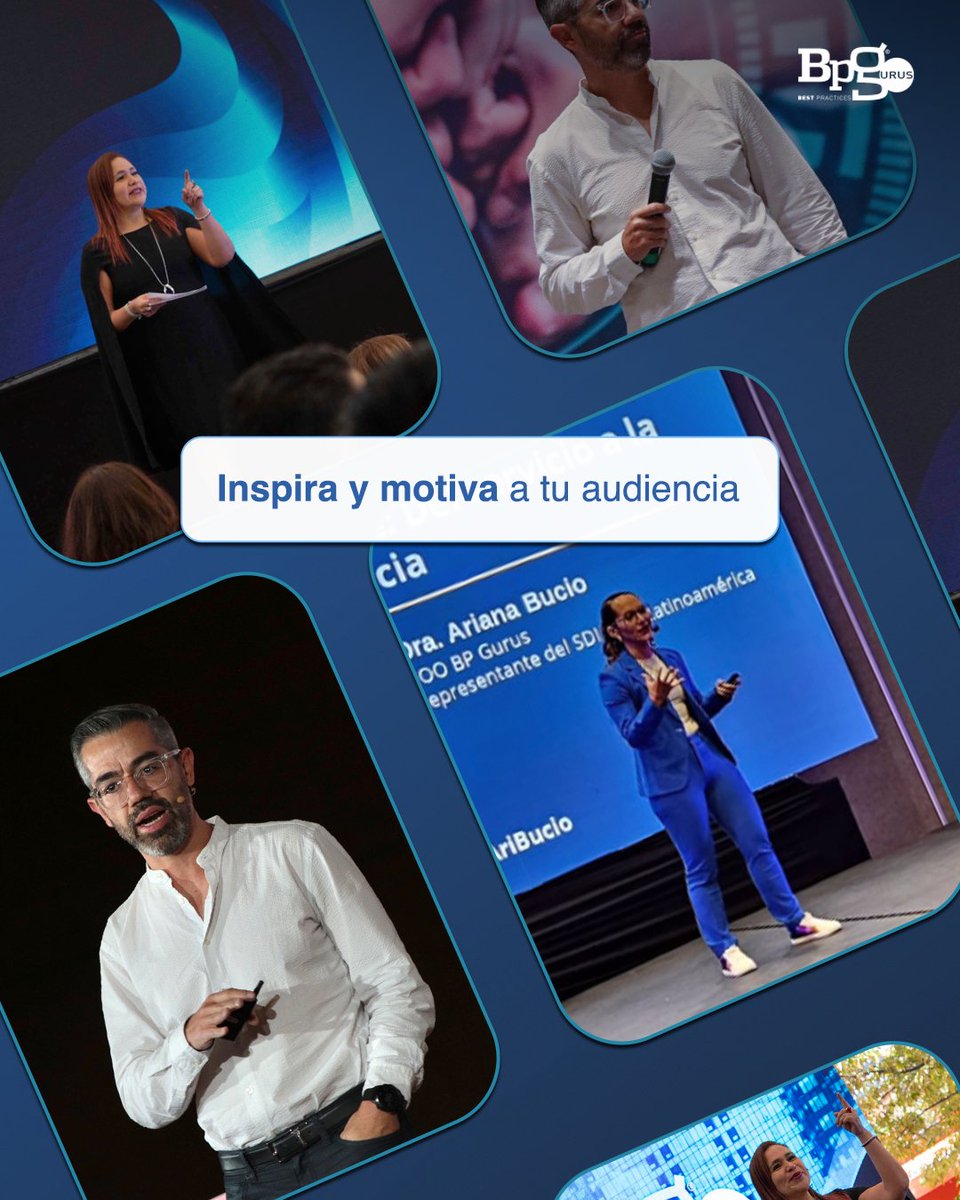 Más allá del conocimiento técnico, nuestros #speakers internacionales brindan #innovación, #creatividad y una mentalidad de crecimiento. Sus historias y puntos de vista motivan a los asistentes a tomar decisiones en sus carreras o negocios. ➡ 56 2157 4674 o info@bpgurus.com