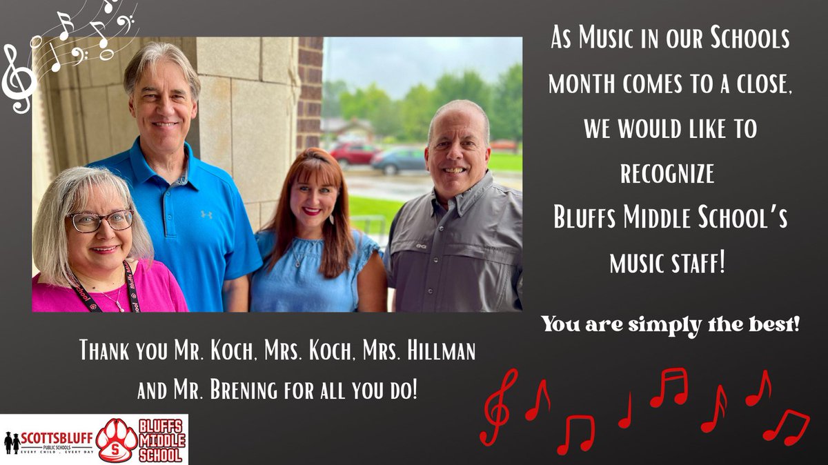 Bluffs Middle School tweet media