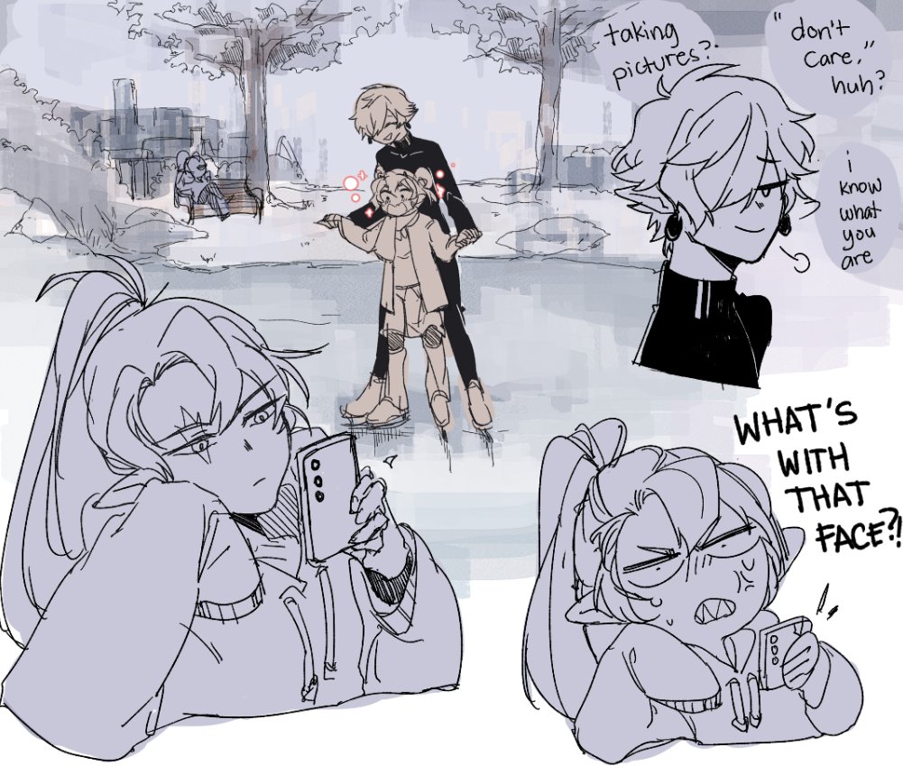 dinamasalang's tweet image. "I don't care what you kids do! You better not be coming home with a cold!"

"Wipe that smug look off your face, Black Sapphire!!!"

#blacksapphirecookie #candyapplecookie #shadowmilkcookie #deceittrio #deceitsiblings #crkfanart