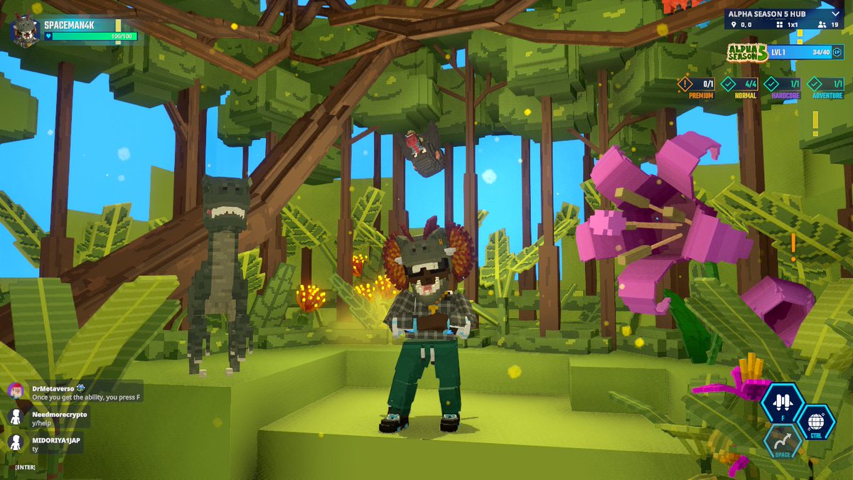 Check out my Jurassic World helmet! ROAR! 🦖 tsbga.me/TheSandbox #AlphaSeason5