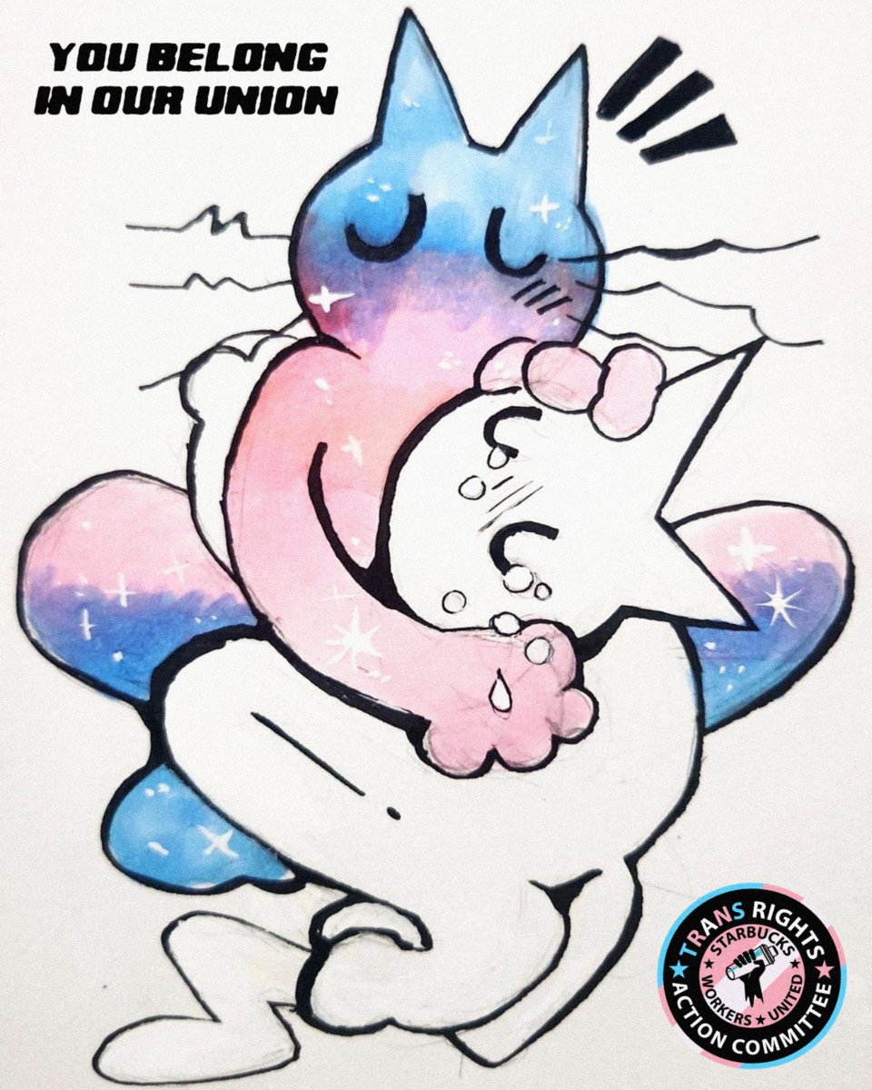 🏳️‍⚧️Happy Trans Day of Visibility from SBWU.

2025 has been a terrifying year for trans people, which is why we need contracts that protects trans healthcare + protections now more than ever.

If Starbucks cares about their LGBTQ+ workers, they'll finalize strong contracts NOW.