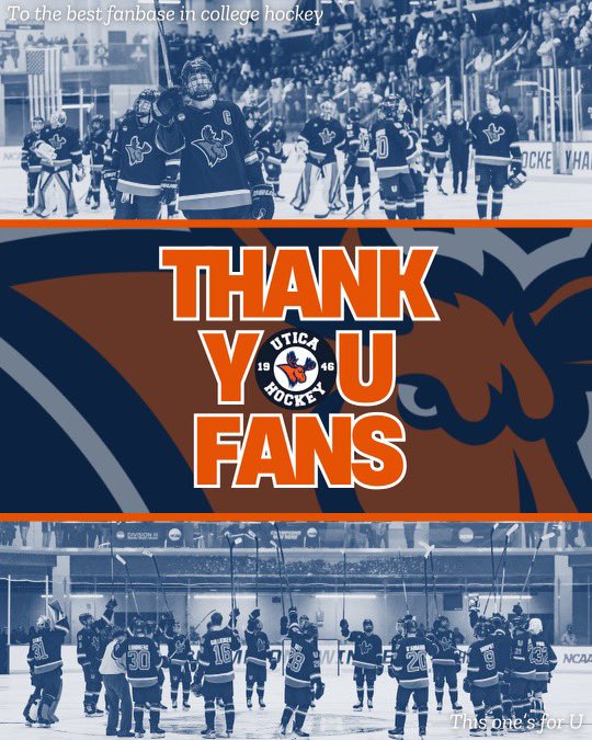 “Special Group, Special Place! Hell of a hockey game. Shame we couldn’t deliver for the Pioneer Faithful, we certainly felt the love.” - Coach Heenan