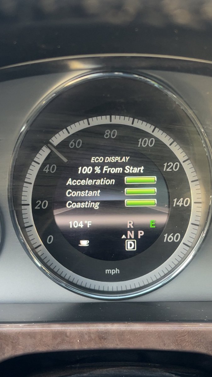 A_Falalu's tweet image. I get a thrill seeing my eco display above 80%! It&apos;s a great feeling knowing I&apos;m driving efficiently and getting the most mileage out of my fuel #W212 #EClass