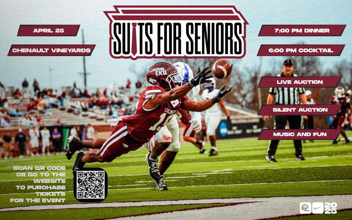 Snag your tickets before they are gone!

There's still time to get your tickets &amp; tables reserved for Suits for Seniors on April 25!

Support the Colonels and enjoy the best party in Richmond!

🗓️ April 25 
📍Chenault Vineyards 
🎟️t.ly/IKqjy 

#E2W | #MatterOfPride