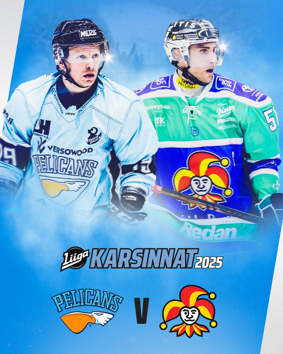 Pelicans 🆚 Jokerit

Liiga-karsinnoissa keväällä 2025 kohtaavat <a href="/lahdenpelicans/">Lahden Pelicans</a> sekä Mestiksen mestari <a href="/jokerithc/">Helsingin Jokerit</a>! 👏

#Liiga #Mestis