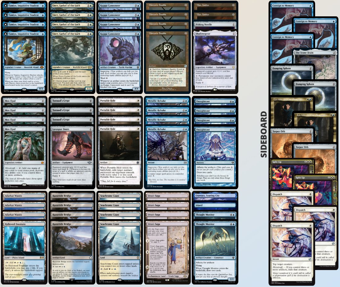 Arcbound_Papi's tweet image. Won the @apexgamingMTG  Modern 5k with U/W Affinity! 

Rd1 WW Boros Burn
Rd2 LWW  Mill
Rd3 WLW Breach
Rd4 WW Breach
Rd5 WLW Leyline Zoo
Rd6 Draw
Rd7 Draw
Top 8 WLW Dimir Murk 
Top 4 LWW Breach 
Finals WLW Orzhov Ketramose
