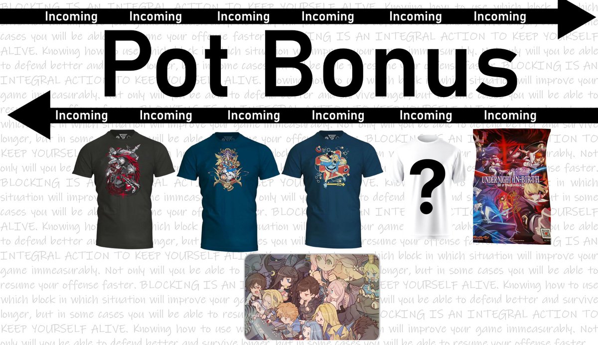 Pot bonus announcement! 

In addition to cash prizes, each game will also have a special merchandize prize for the winners! 

 We will be extending the early bird period by 24 hours 
 so don't miss it! 

📆19 - 20 April 2025  
 📍Boorstraat 107, Stichting Dijckzigt, NL