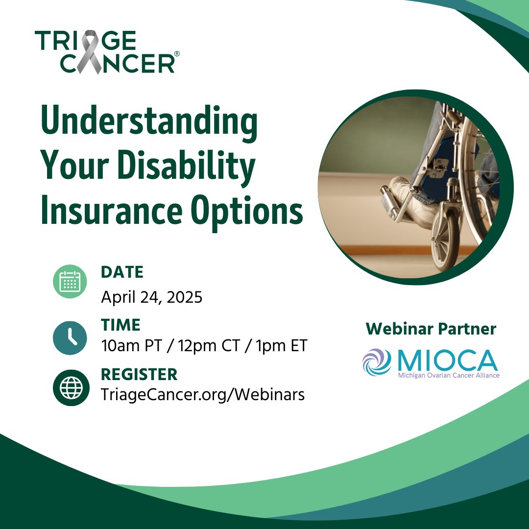 RSVP for @Triage_Health’s FREE webinar for Disability Insurance on 4/24! TriageHealth.org/Webinars
Learn about options, denials, &amp; taking time off work. + FREE CE for professionals.