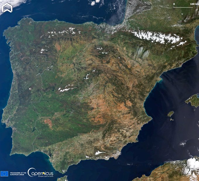 RĆŖves d'Espace (@revesdespace) on Twitter photo šāļø L'Espagne, le Portugal et les PyrĆ©nĆ©es sans nuages sur cette image prise le 30 mars par #Sentinel3
Via <a href="/PlatformAdam/">ADAM Platform</a> šāļø L'Espagne, le Portugal et les PyrĆ©nĆ©es sans nuages sur cette image prise le 30 mars par #Sentinel3
Via <a href="/PlatformAdam/">ADAM Platform</a>