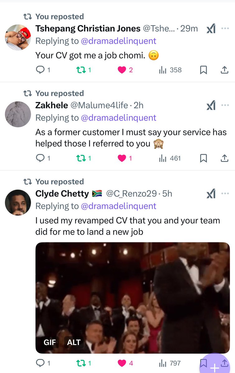 dramadelinquent's tweet image. April is a good time to look for a new job as hiring managers often begin to feel more urgency in the hiring process after Q1, and companies may be in a hurry to fill open positions

Let’s revamp your CV 

CV R100 - R200
LinkedIn R550
Advanced LinkedIn R700
Exec resume R750
Cover…