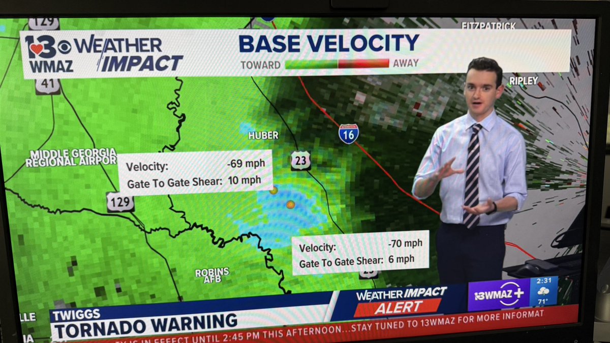 Love watching my alma mater during severe weather coverage. Great job <a href="/AlexPryWX/">Alex Pry</a> and <a href="/AnsleyParkerWX/">Ansley Parker</a> 

<a href="/13wmaznews/">13WMAZ News</a>