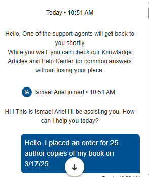 BennyDomino's tweet photo. so @amazon @AmazonKDP still has not delivered the author copies of my book, and this is an excerpt from a conversation that I had with one of their representatives. This was the 4th person that I spoke with.  This is unacceptable. (1/5 posts) https://t.co/hchw7VHPHx