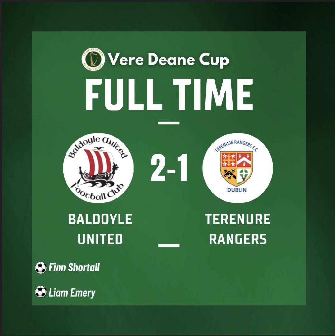 BaldoyleUtdLSL's tweet image. ๐ค๐๐ฎ๐ฟ๐๐ฒ๐ฟ๐ ๐ช๐ถ๐ป ๐ฅ
Our Division 3 Sunday side progress into the semi-finals of the Vere Deane Cup with a 2-1 win over the weekend
Well done lads ๐