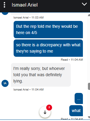 BennyDomino's tweet photo. so @amazon @AmazonKDP still has not delivered the author copies of my book, and this is an excerpt from a conversation that I had with one of their representatives. This was the 4th person that I spoke with.  This is unacceptable. (3/5 posts) https://t.co/xiMibzIx1n